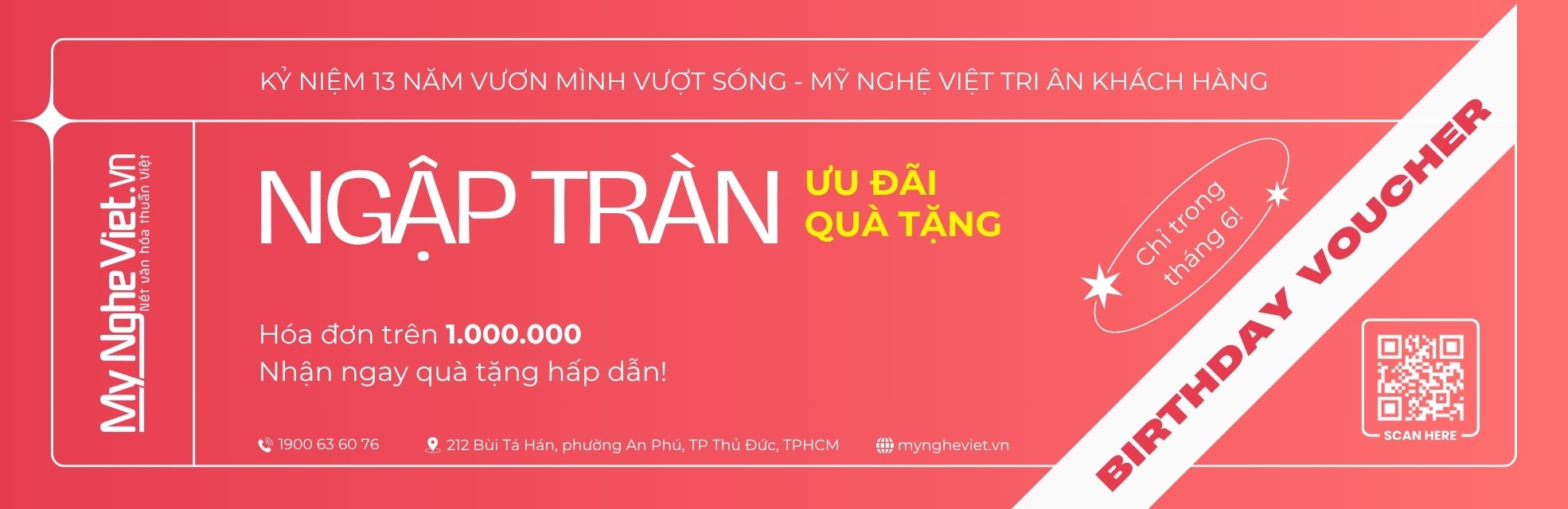 Banner Sinh Nhật 13 năm