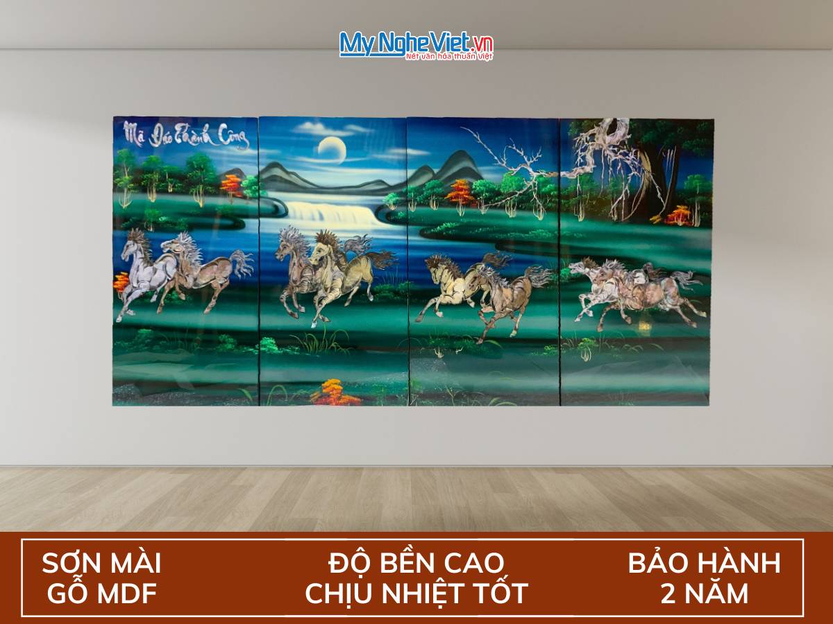 Bộ TSM Mã Đáo Cẩn Chìm nền Xanh TSM368.3