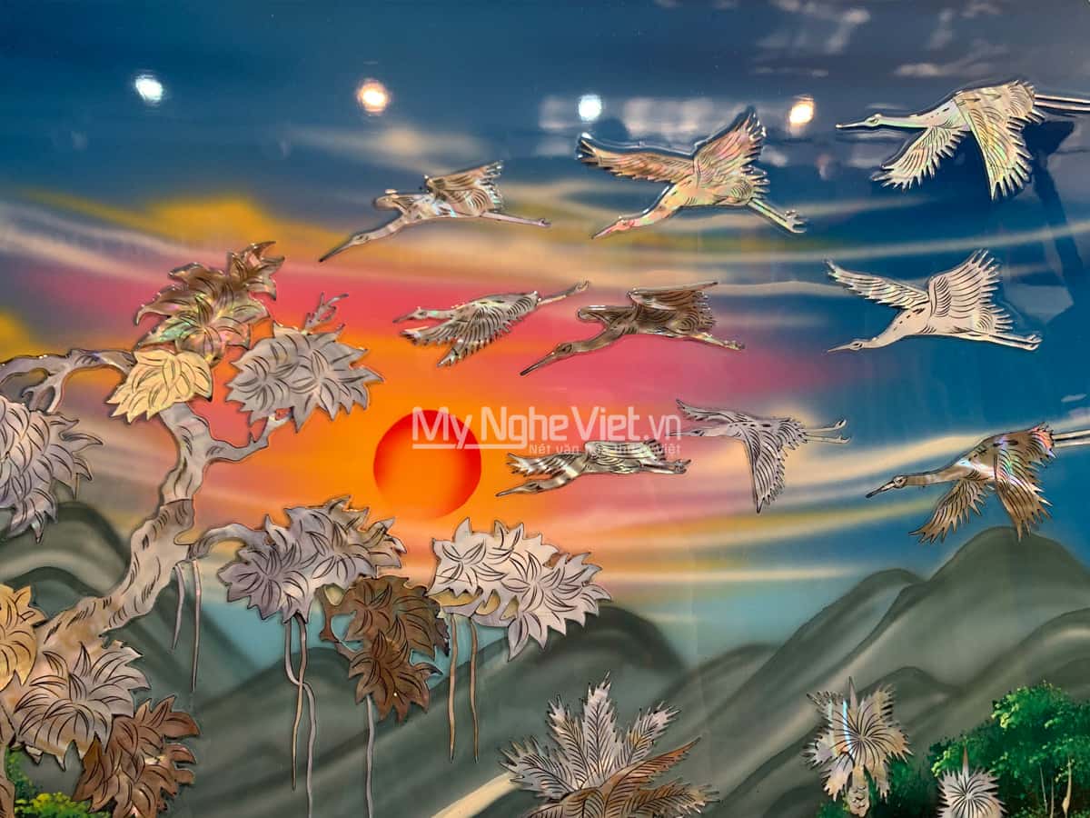 Liễn Thờ Cửu Huyền Thất Tổ Cẩn Ốc 120x140cm SMA198-1214-1