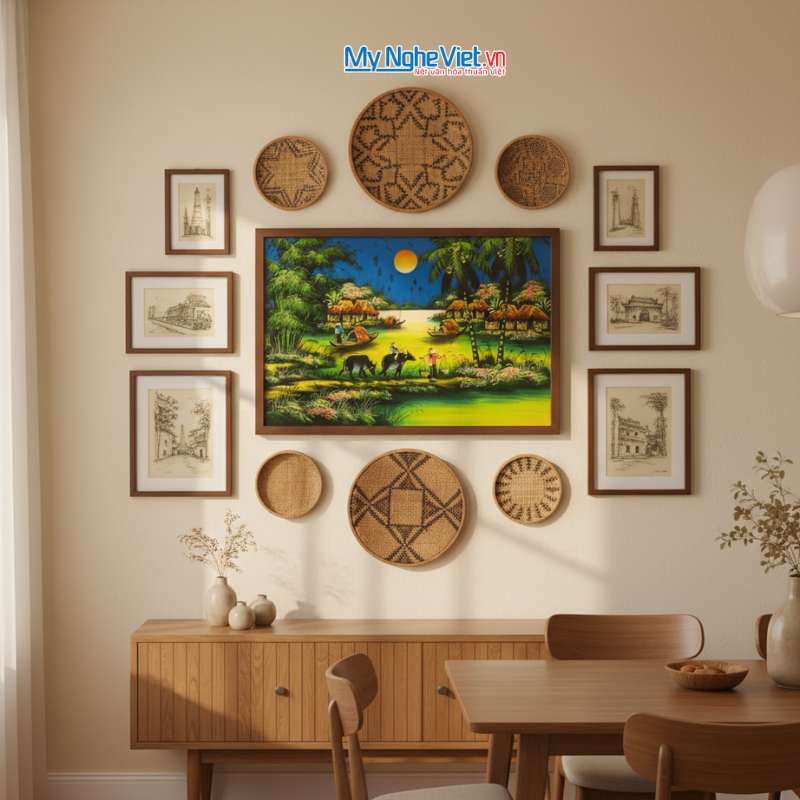 Tranh Sơn Mài Đồng Quê Nhiều Mẫu Hàng Cao Cấp 40x60 – MNV-TSM46_08