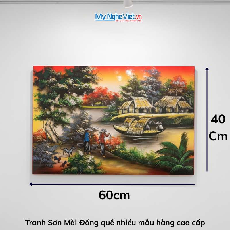 Tranh Sơn Mài Đồng Quê Nhiều Mẫu Hàng Cao Cấp 40x60 – MNV-TSM46_11