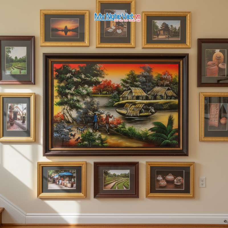 Tranh Sơn Mài Đồng Quê Nhiều Mẫu Hàng Cao Cấp 40x60 – MNV-TSM46_11