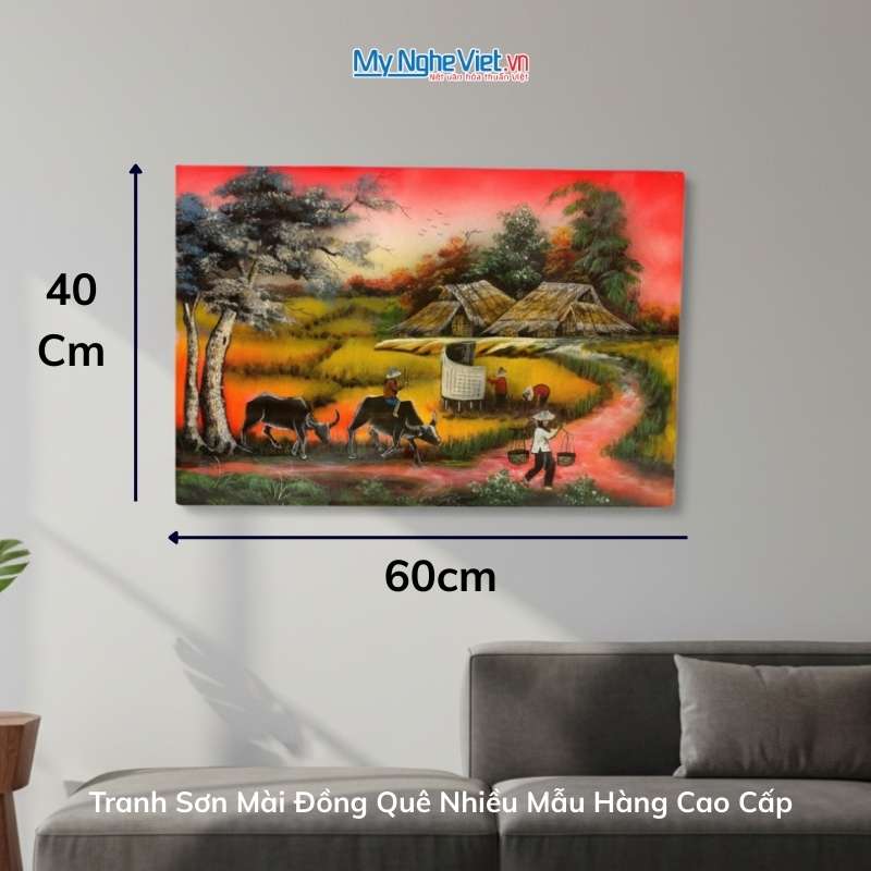Tranh Sơn Mài Đồng Quê Nhiều Mẫu Hàng Cao Cấp 40x60 – MNV-TSM46_12