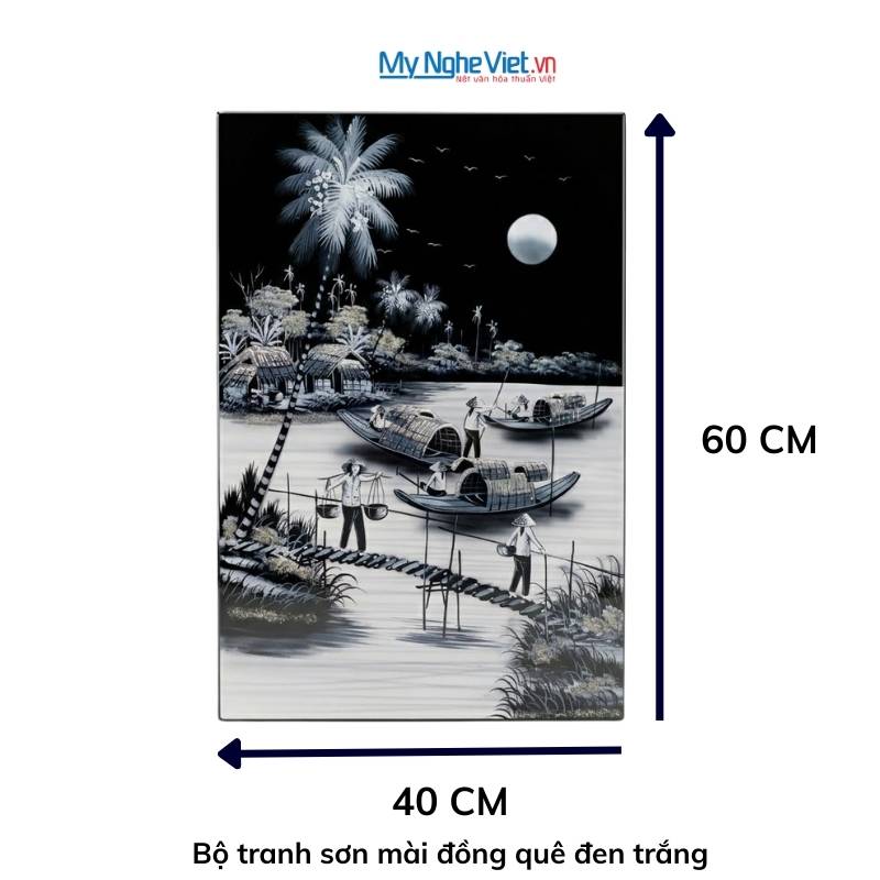 Tranh Đồng quê nhiều mẫu hàng cao cấp 40x60 MNV-TSM46_02