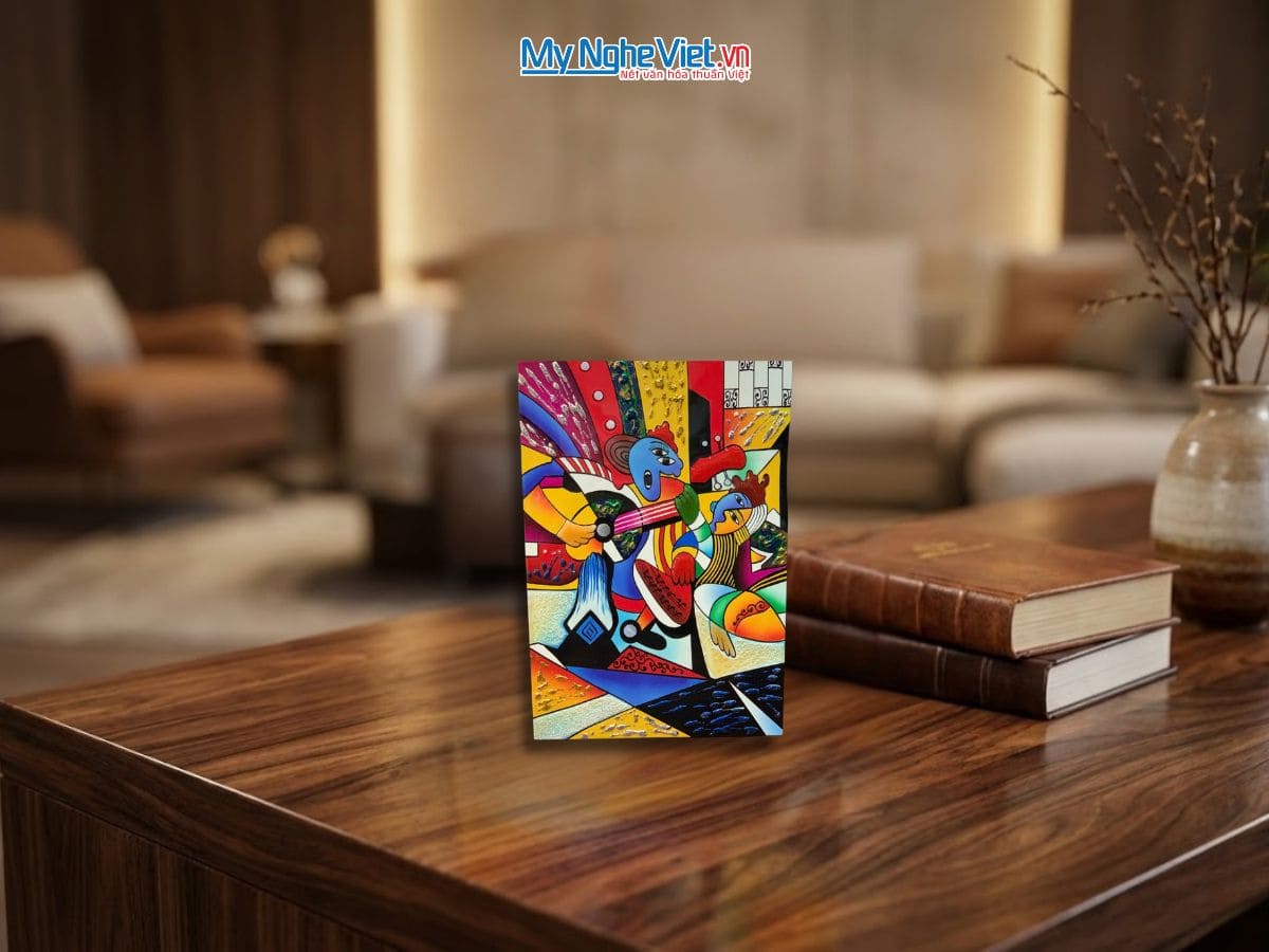 Tranh sơn mài picasso 20x30 SMA373