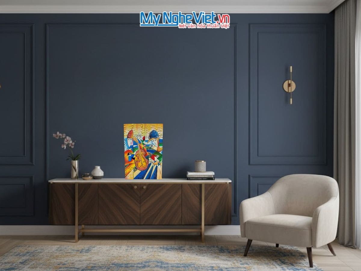 Tranh sơn mài picasso 20x30 SMA373