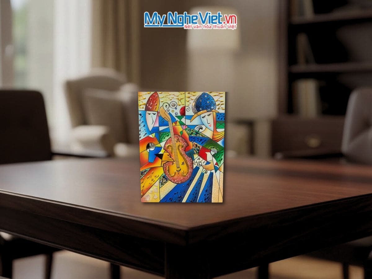 Tranh sơn mài picasso 20x30 SMA373