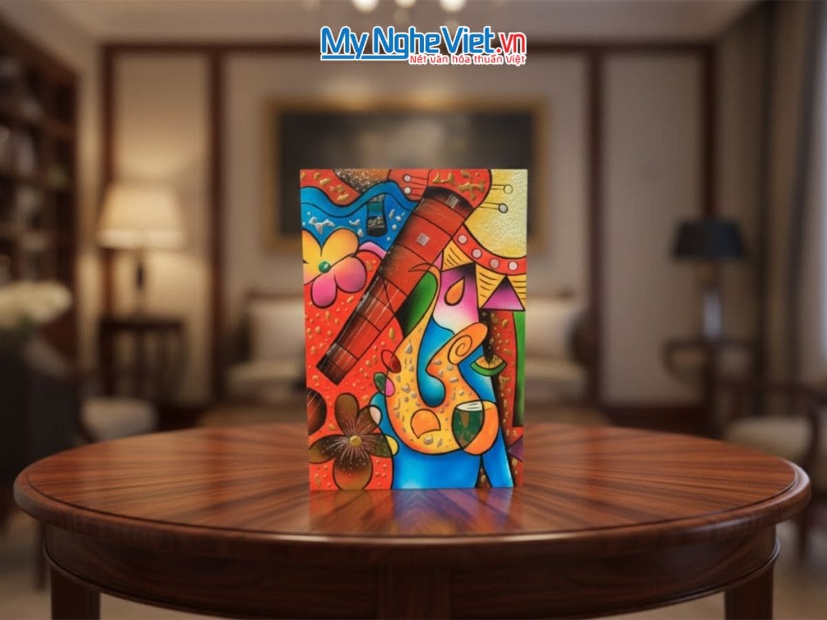 Tranh sơn mài picasso 20x30 SMA373