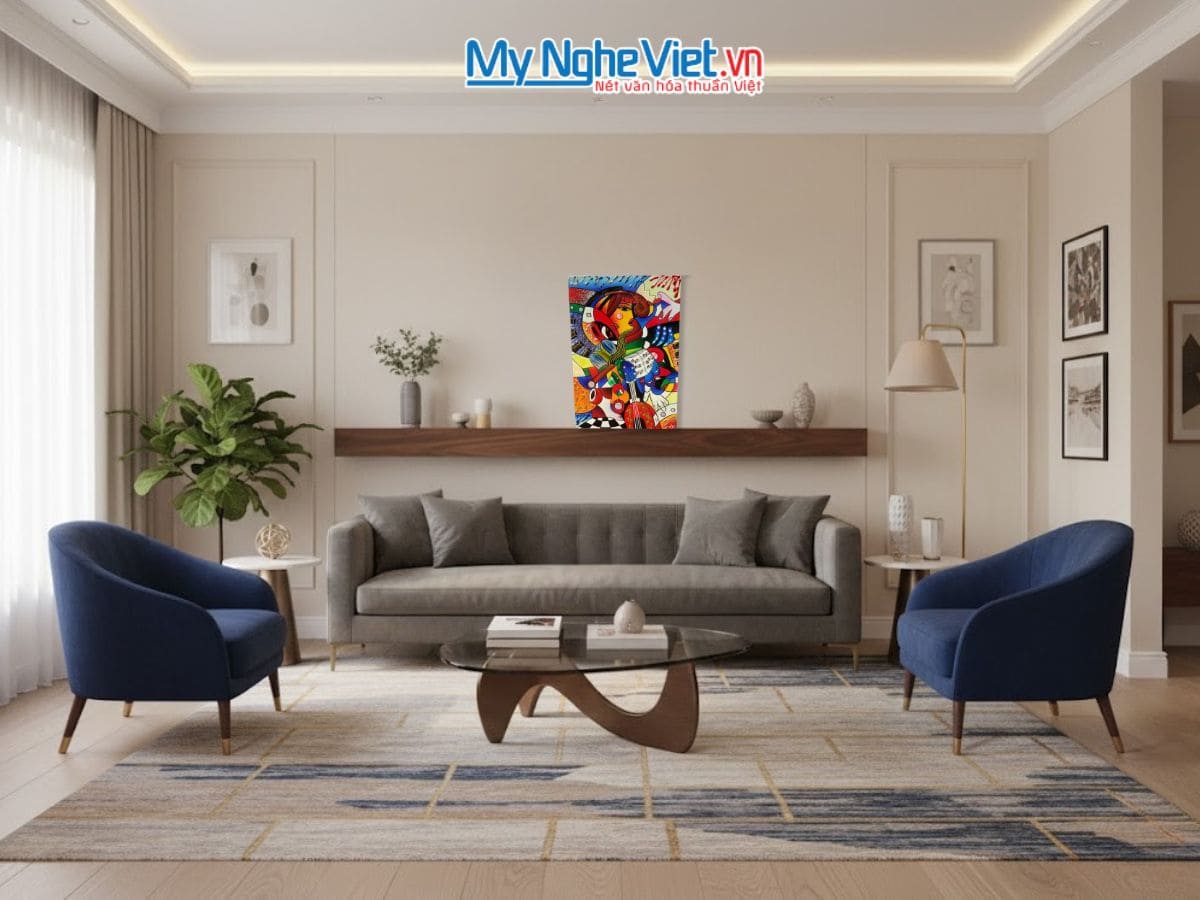 Tranh sơn mài picasso 20x30 SMA373