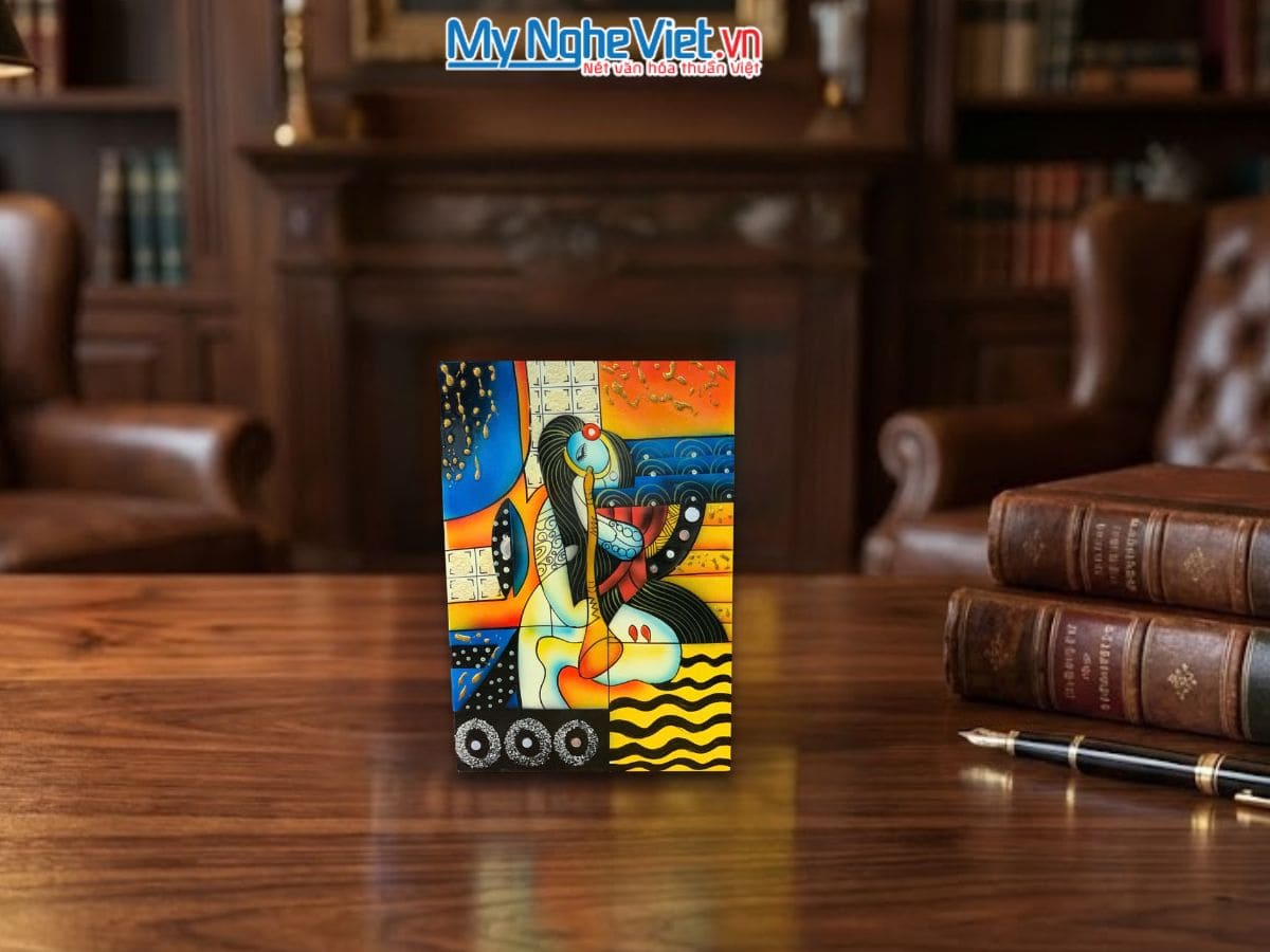 Tranh sơn mài picasso 20x30 SMA373