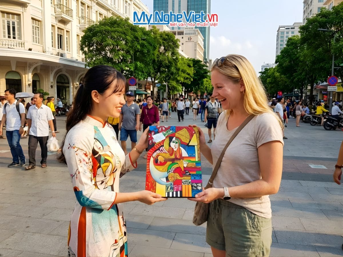 Tranh sơn mài picasso 20x30 SMA373