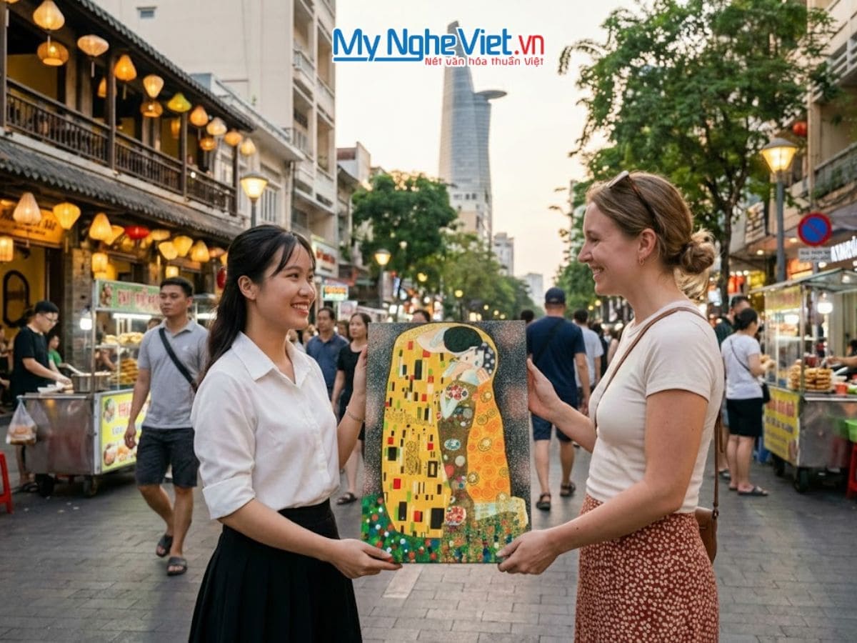 Tranh sơn mài picasso 40x60 MNV-SMA374