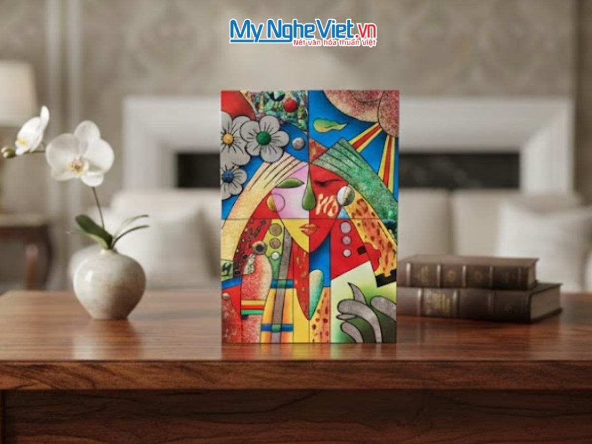 Tranh sơn mài picasso 40x60 MNV-SMA374