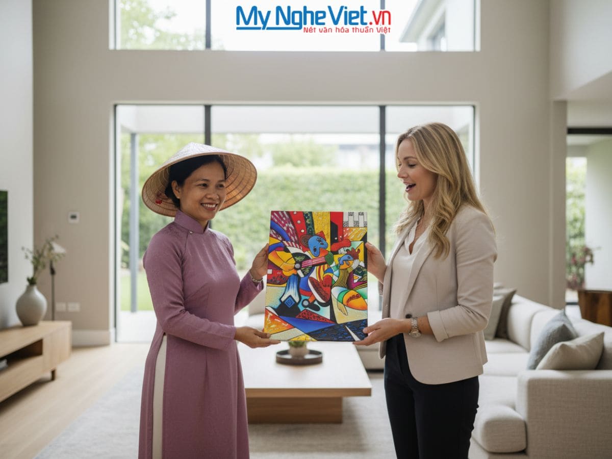 Tranh sơn mài picasso 40x60 MNV-SMA374