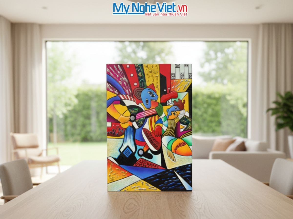 Tranh sơn mài picasso 40x60 MNV-SMA374