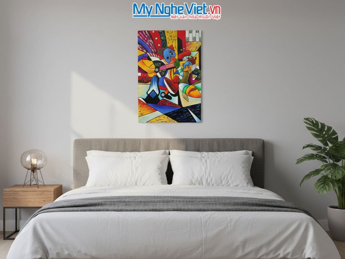Tranh sơn mài picasso 40x60 MNV-SMA374