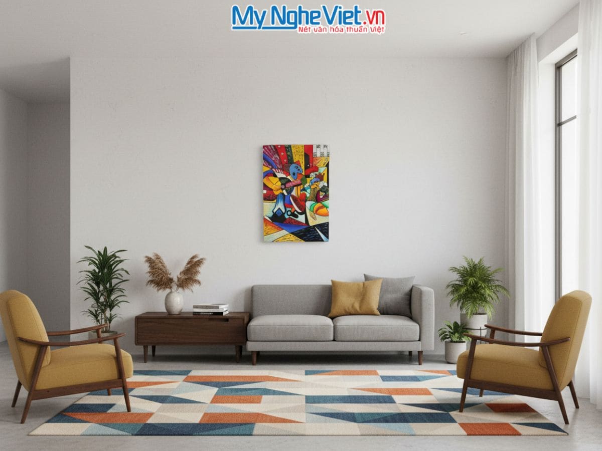 Tranh sơn mài picasso 40x60 MNV-SMA374