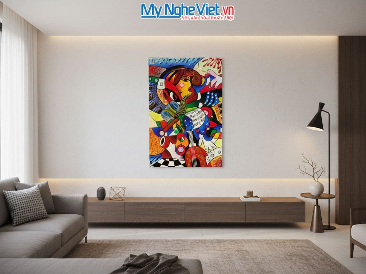 Tranh sơn mài picasso 40x60 MNV-SMA374