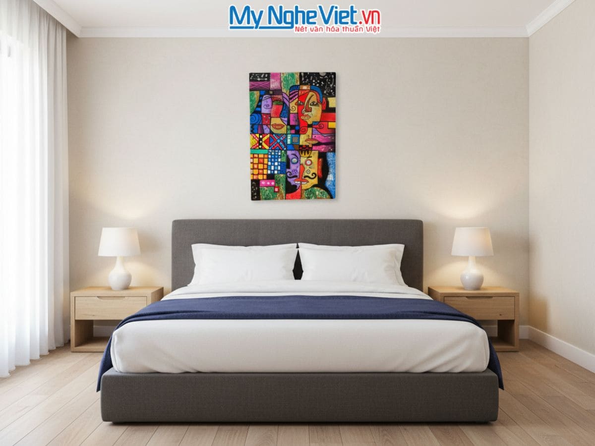 Tranh sơn mài picasso 40x60 MNV-SMA374