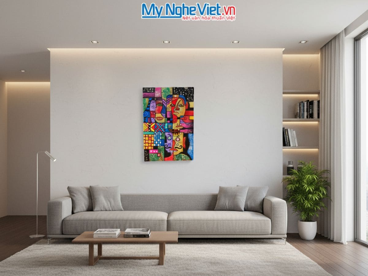 Tranh sơn mài picasso 40x60 MNV-SMA374