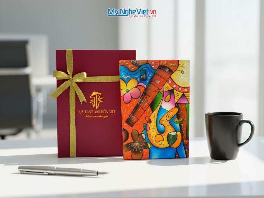 Tranh Sơn Mài Picasso 20x30cm nhiều mẫu và hộp quà tặng cao cấp SMA373