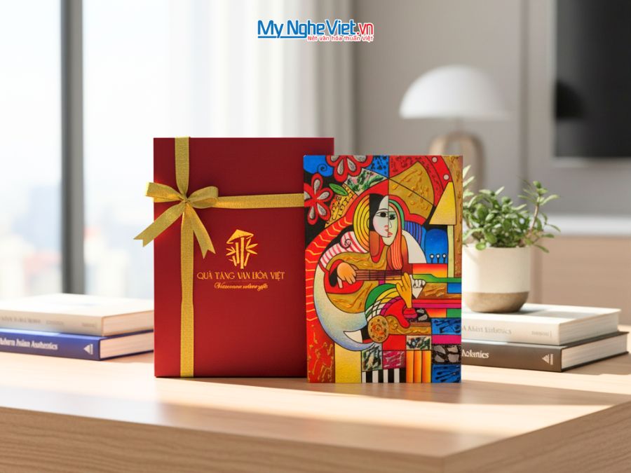 Tranh Sơn Mài Picasso 20x30cm nhiều mẫu và hộp quà tặng cao cấp SMA373