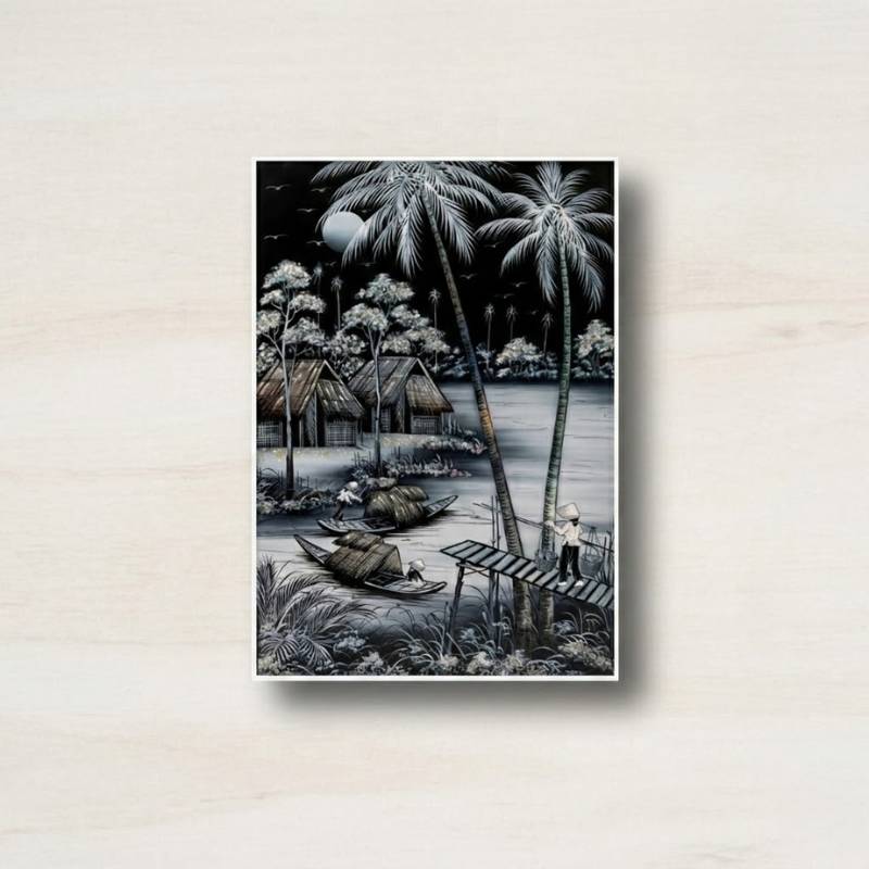 Tranh Đồng quê nhiều mẫu hàng cao cấp 40x60 MNV-TSM46_01