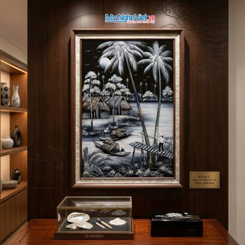 Tranh Đồng quê nhiều mẫu hàng cao cấp 40x60 MNV-TSM46_01