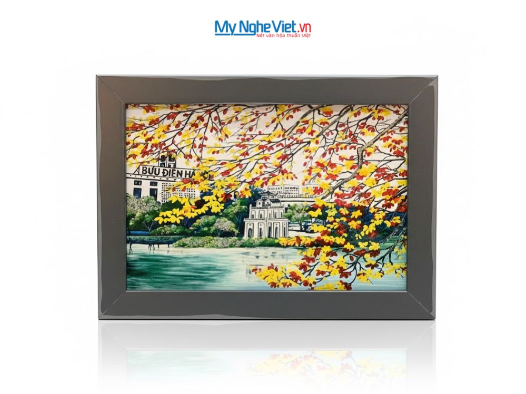 Tranh Sơn Mài Vẽ hồ Gươm tsm2535.2