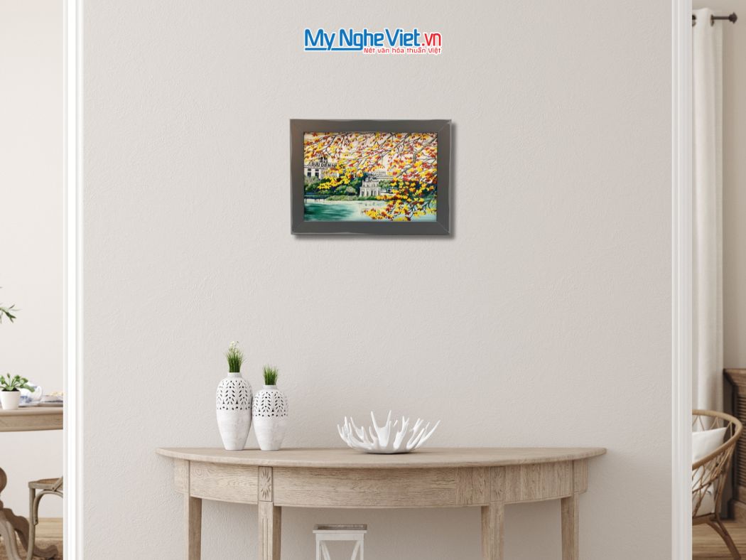 Tranh Sơn Mài Vẽ hồ Gươm tsm2535.2