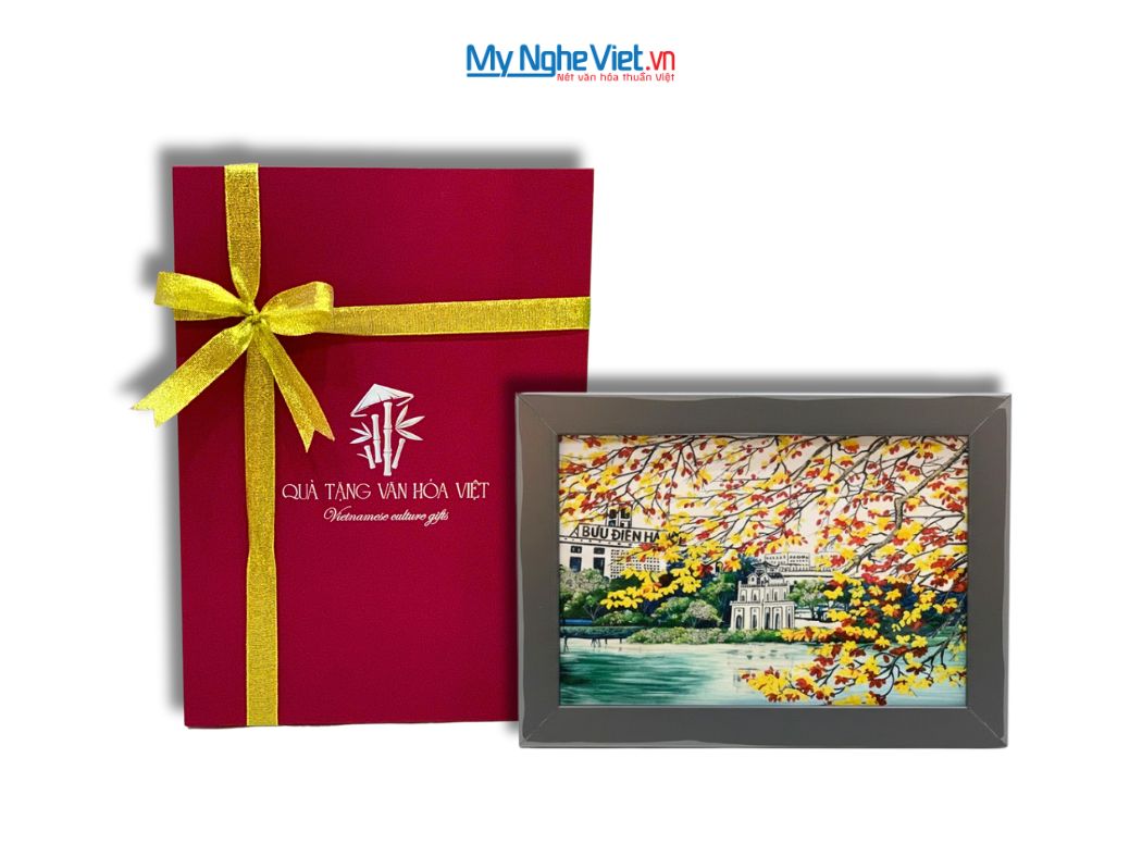 Tranh Sơn Mài Vẽ hồ Gươm tsm2535.2