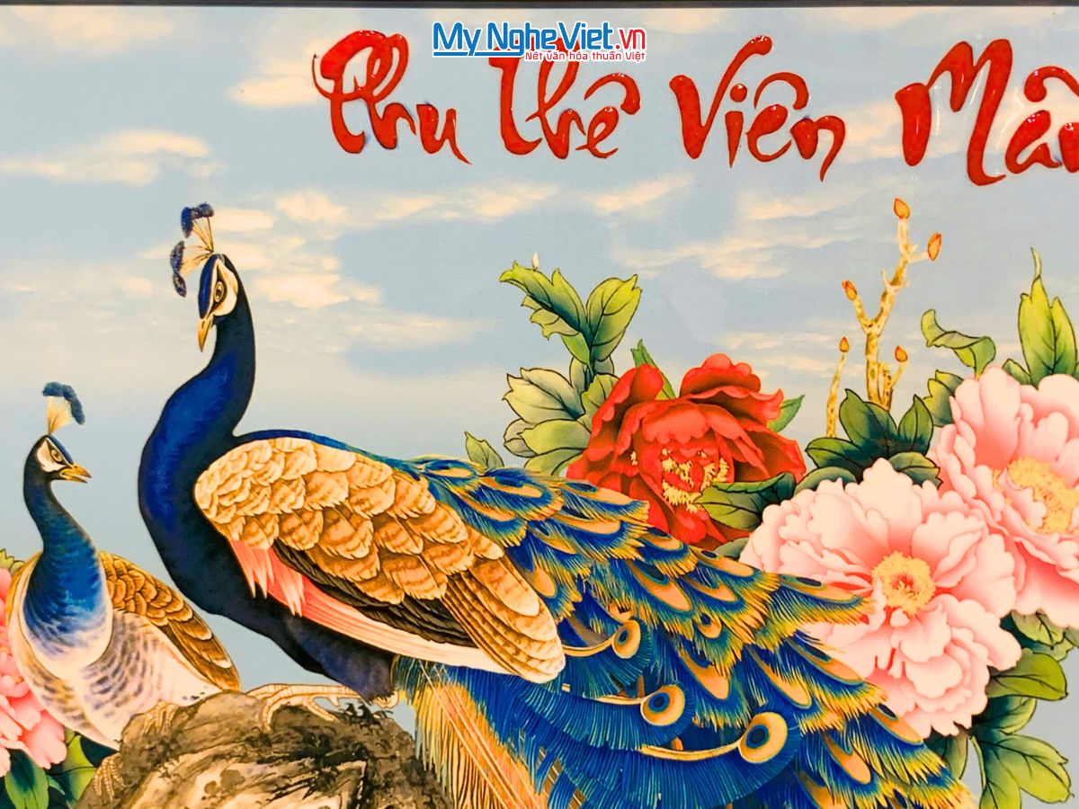 Tranh sơn mài Phu Thê Viên Mãn TSM46K2