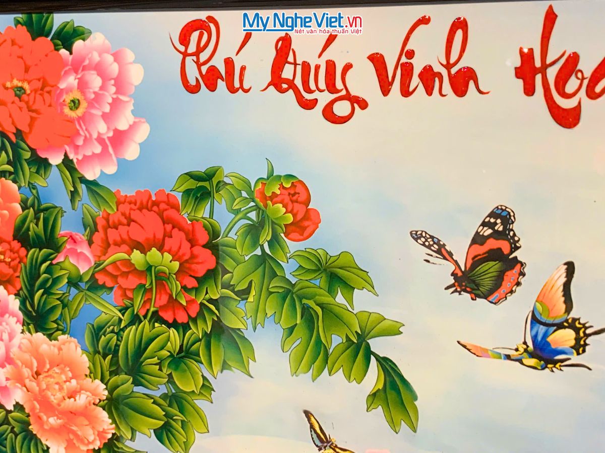 Tranh sơn mài Phú Quý Vinh Hoa TSM46K3