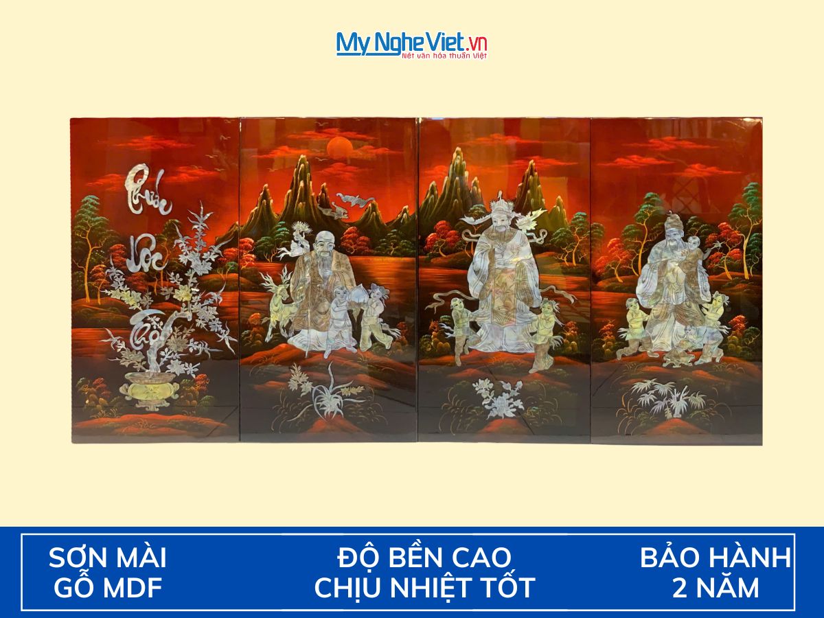 Bộ tranh sơn mài Phúc - Lộc - Thọ TSM367-1