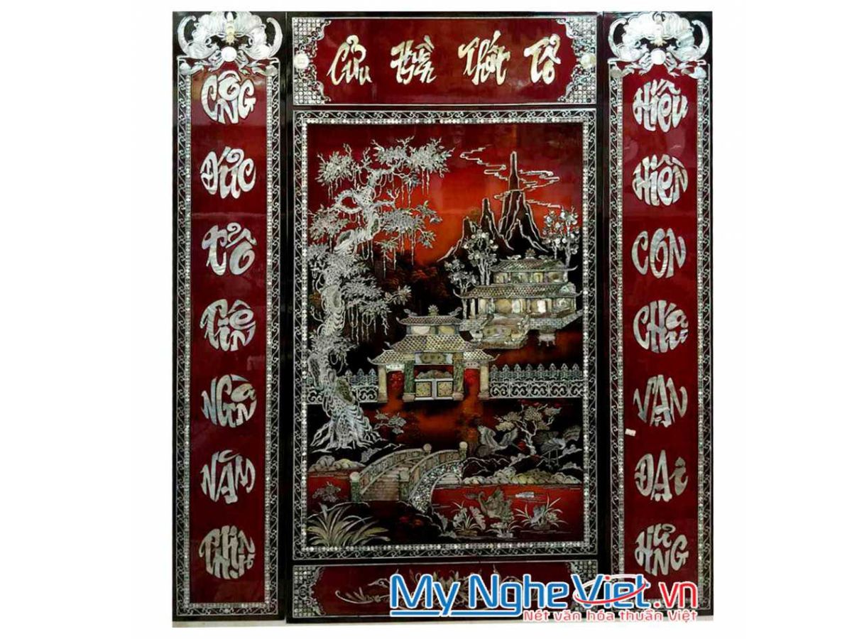 Bộ tranh Cửu Huyền Thất Tổ Cẩn Trai MNV-SMA195