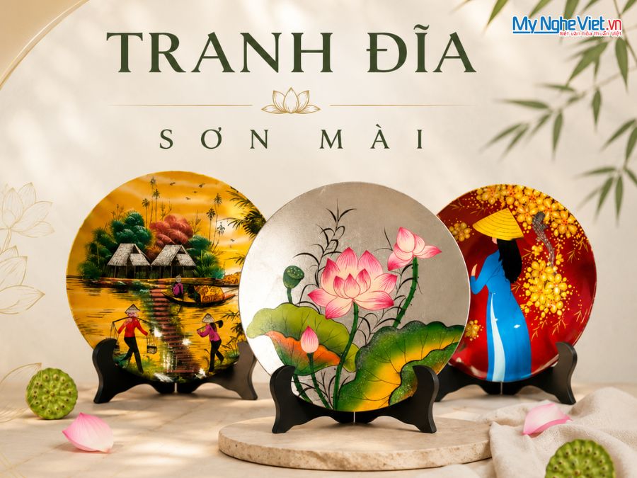 Tranh Đĩa Sơn Mài Cao Cấp Tại TP.HCM 
