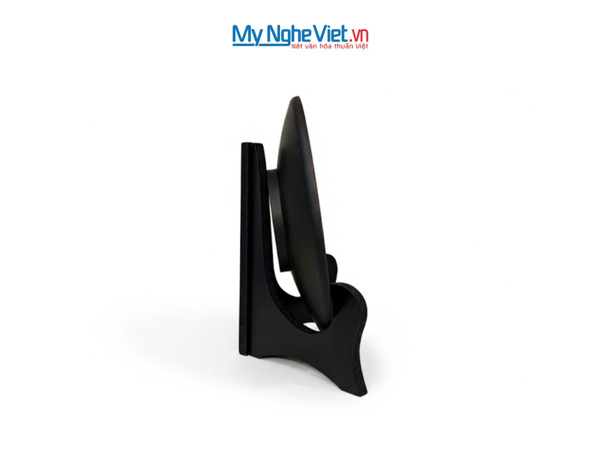 Tranh Đĩa Sơn Mài Đồng Quê Trắng Đen Cao Cấp Nhiều Mẫu D20cm TD20-6
