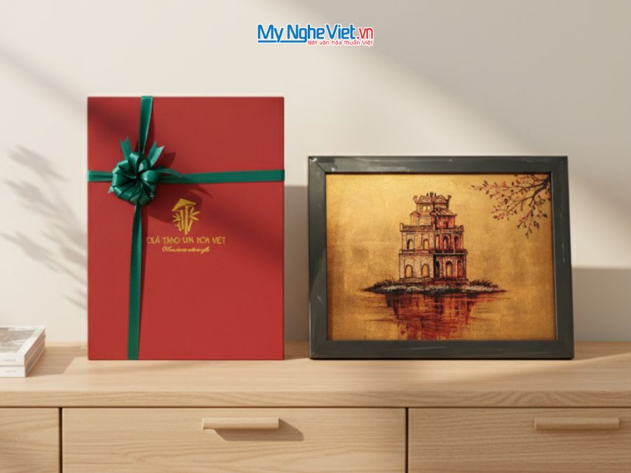 Tranh Sơn Mài Vẽ Hồ Gươm TSM3545-1.9