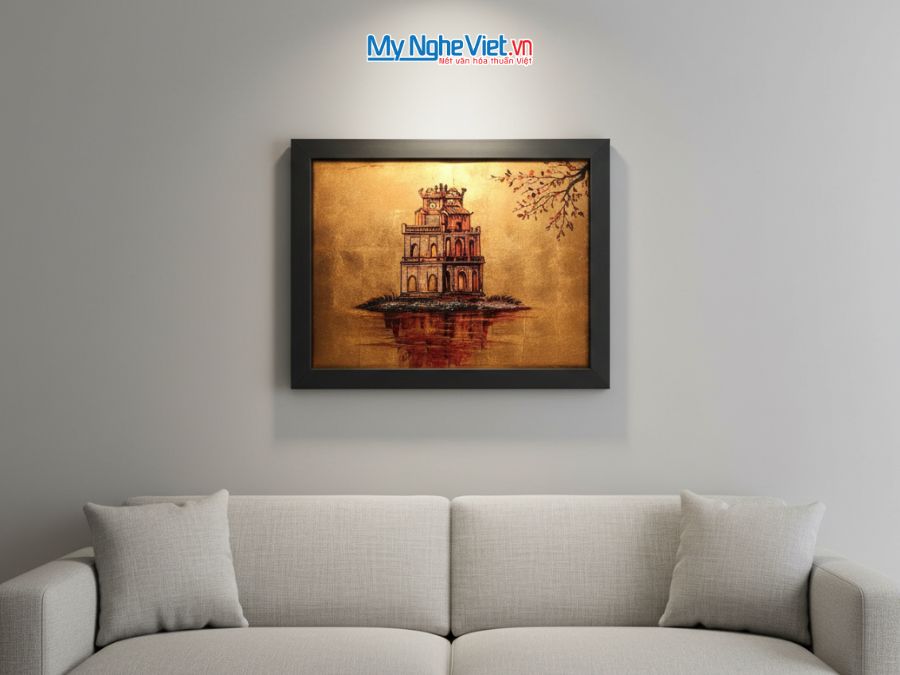 Tranh Sơn Mài Vẽ Hồ Gươm TSM3545-1.9
