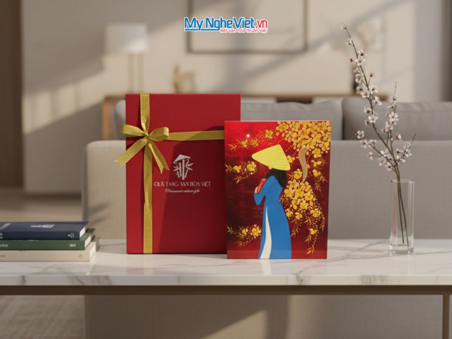 Tranh Sơn Mài Cô Gái Đào Nhiều Mẫu TSM437/2