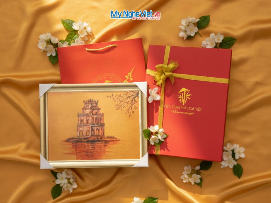 Tranh Sơn Mài Vẽ Hồ Gươm 35x45cm TSM3545-1.9/1