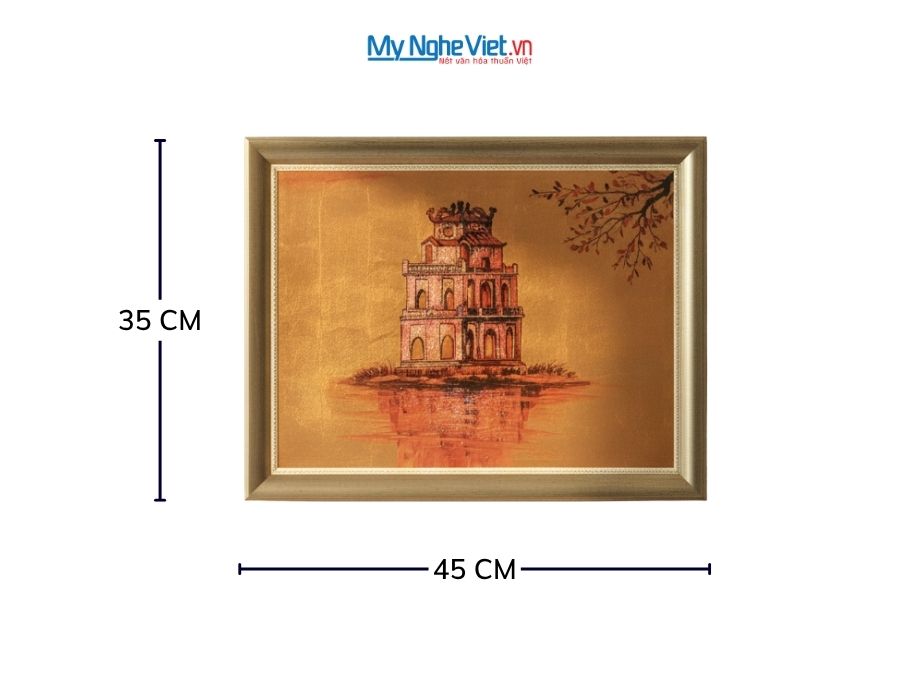 Tranh Sơn Mài Vẽ Hồ Gươm 35x45cm TSM3545-1.9/1