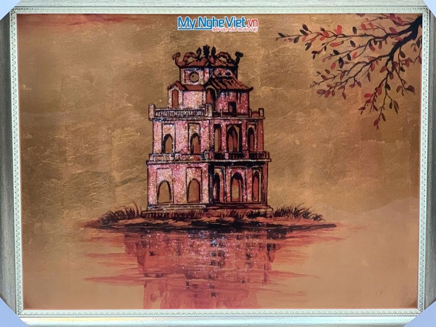 Tranh Sơn Mài Vẽ Hồ Gươm 35x45cm TSM3545-1.9/1