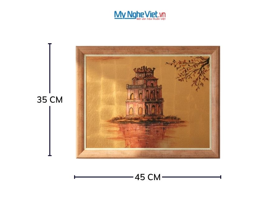 Tranh Sơn Mài Vẽ Hồ Gươm 35x45cm TSM3545-1.9/2