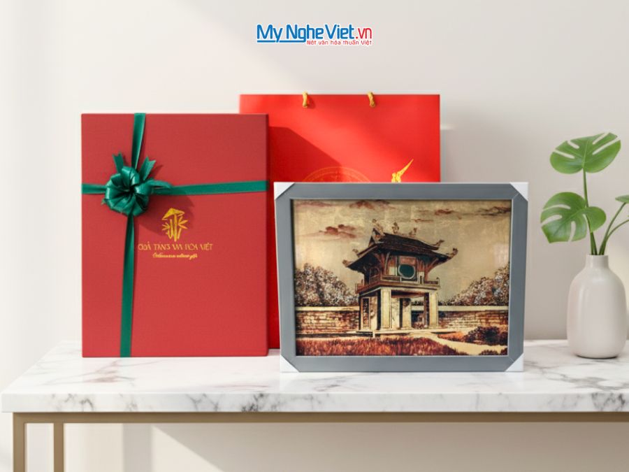 Tranh Sơn Mài Vẽ Văn Miếu Quốc Tử Giám TSM3545-1.2