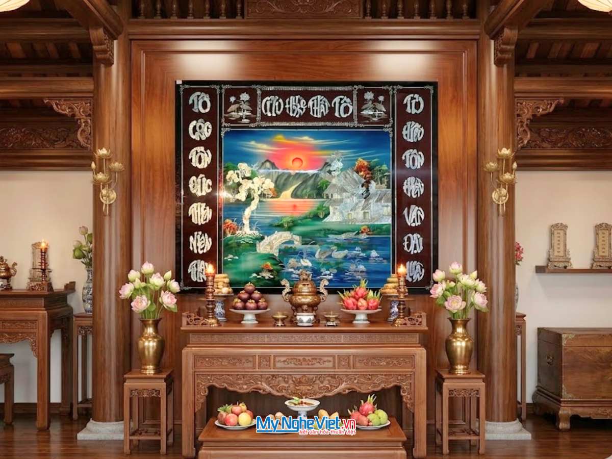 Liễn cẩn ốc Cửu Huyền Thất Tổ Cao Cấp SMA195/1112