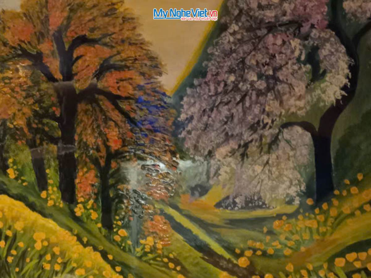 Tranh SM Hoa Đủ Mẫu Cao Cấp 60x60 MNV-SMHD60601