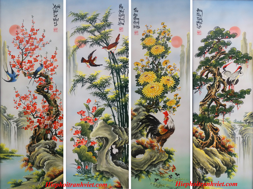 Tranh tứ quý 