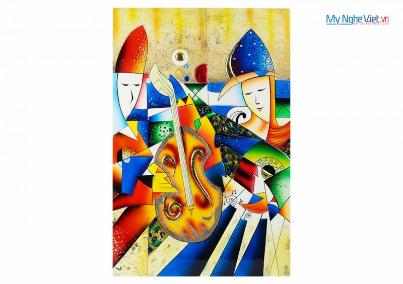 Tranh sơn mài Picasso Đủ Mẫu  MNV-SMA368