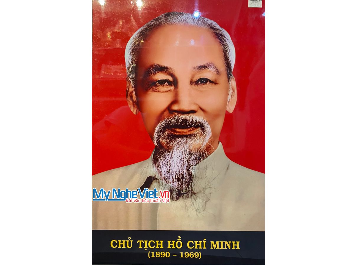 Tranh Sơn Mài Chân Dung Bác Hồ MNV-TSM88